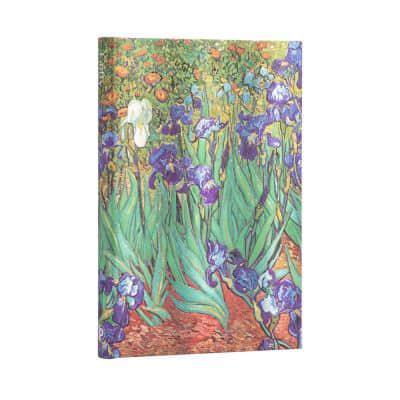 Van Gogh's Irises Midi Unlined Hardcover Journal
