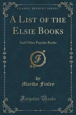 A List of the Elsie Books