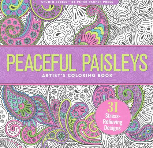 Peaceful Paisleys Adult Coloring Book