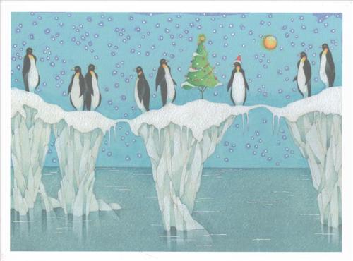 Penguin Party Deluxe Boxed Holiday Cards