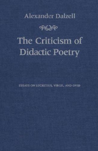 The Criticism of Didactic Poetry
