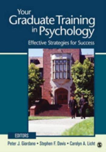 Your Graduate Training in Psychology