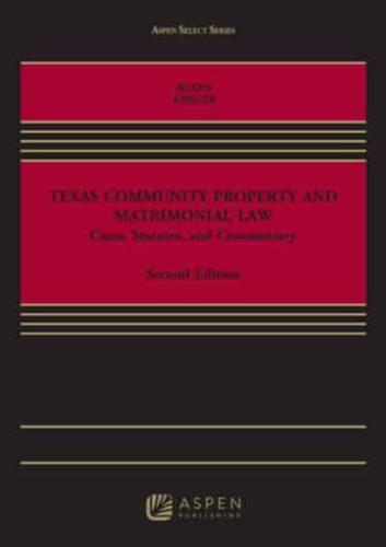 Texas Community Property and Matrimonial Law