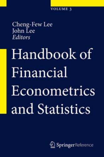 Handbook of Financial Econometrics and Statistics