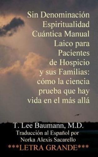 Sin Denominación Espiritualidad Cuántica Manual Laico Para Pacientes De Hospicio Y Sus Familias