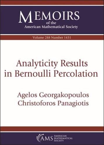 Analyticity Results in Bernoulli Percolation