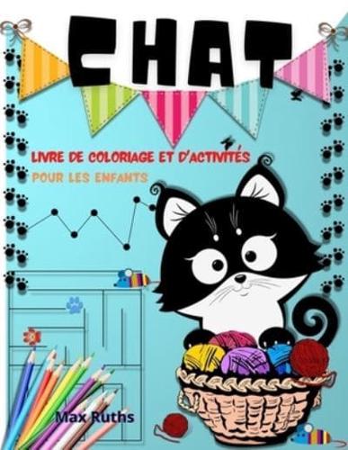 Chat Livre De Coloriage Et d'Activités Pour Les Enfants