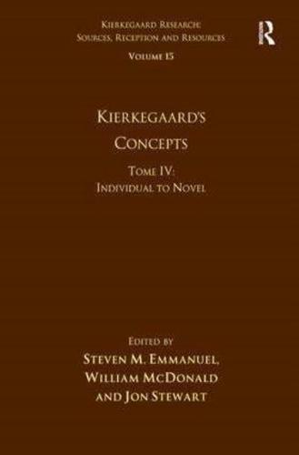 Kierkegaard's Concepts. Tome IV