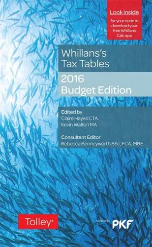 Whillans's Tax Tables 2016-17