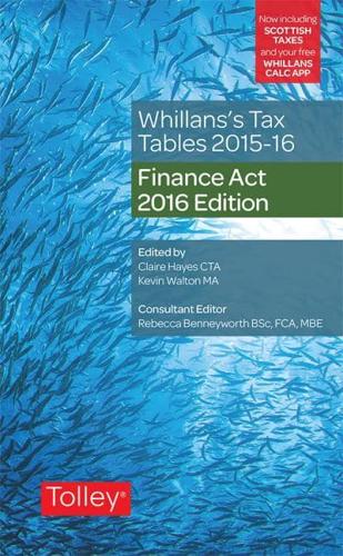 Whillans's Tax Tables 2016-17
