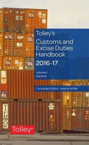 Tolley's Customs and Excise Duties Handbook Set 2016-2017