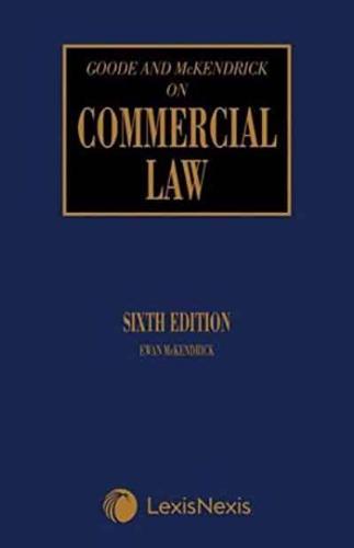 Goode and McKendrick on Commercial Law