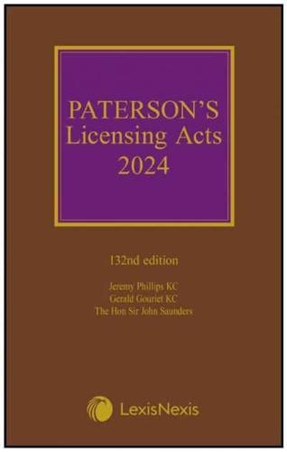 Paterson's Licensing Acts 2024
