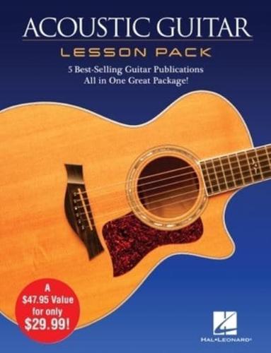 Acoustic Guitar Lesson Pack 4 Books & 1 DVD