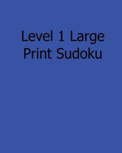 Level 1 Large Print Sudoku