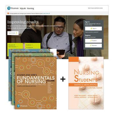 Kozier and Erb's Fundamentals of Nursing + Nursing Student's Maths & Medications Survival Guide + MyLab Nursing