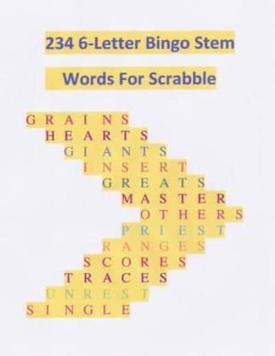 234 6-Letter Bingo Stem Words