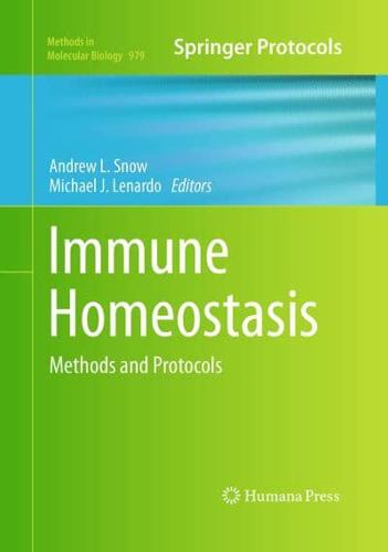 Immune Homeostasis : Methods and Protocols