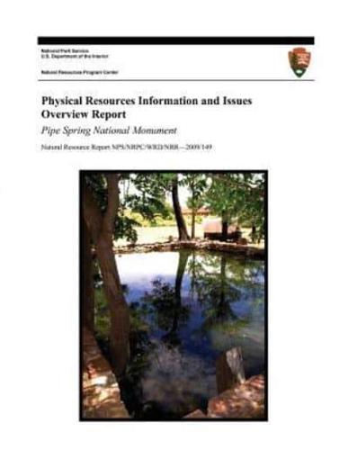 Physical Resources Information and Issues Overview Report