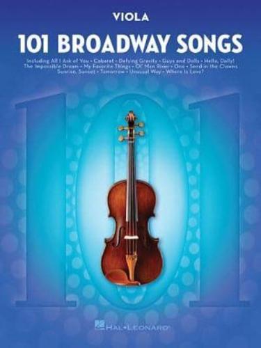 101 Broadway Songs for Viola Book