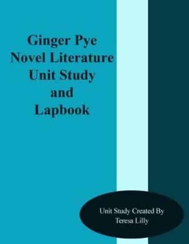 Ginger Pye Novel Literature Unit Study and Lapbook