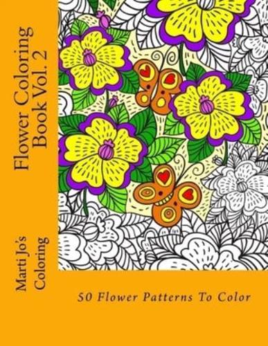 Flower Coloring Book Vol. 2
