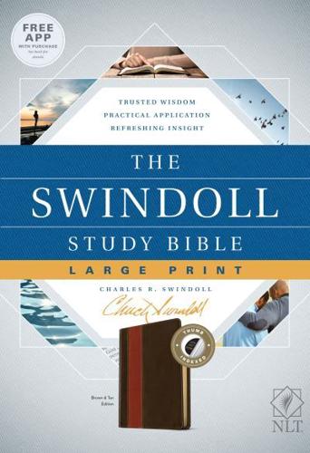 The Swindoll Study Bible NLT, Large Print (LeatherLike, Brown/Tan, Indexed)