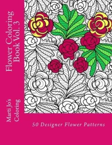 Flower Coloring Book Vol. 3