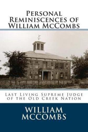 Personal Reminiscences of William McCombs