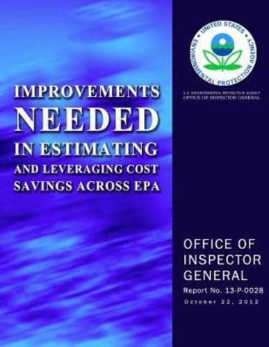 Improvements Needed in Estimating and Leveraging Cost Savings Across EPA