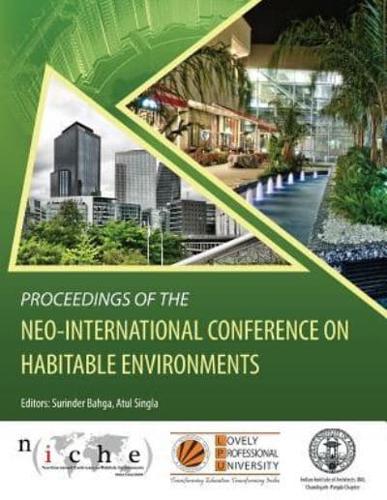 Proceedings of the Neo-International Conference on Habitable Environments