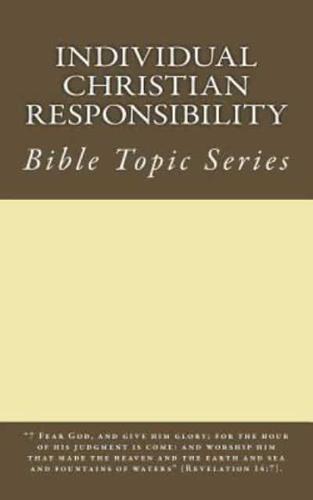 Individual Christian Responsibility