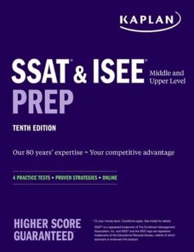SSAT & ISEE Prep. Middle & Upper Level