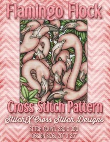 Flamingo Flock Cross Stitch Pattern