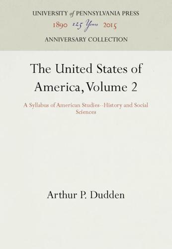 The United States of America, Volume 2