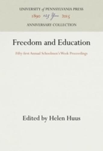 Freedom and Education