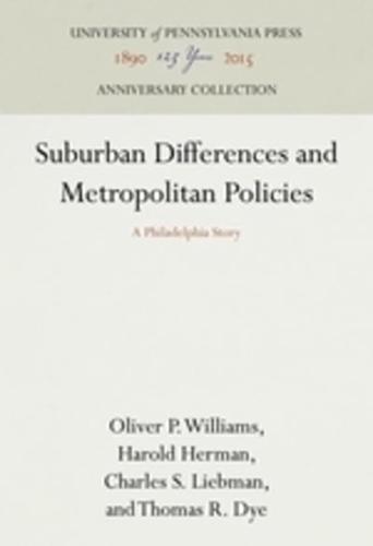 Suburban Differences and Metropolitan Policies