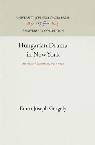 Hungarian Drama in New York