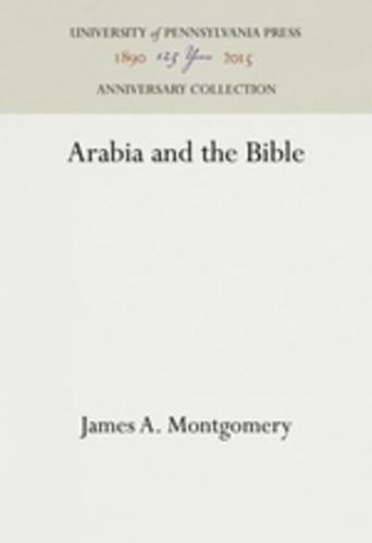Arabia and the Bible