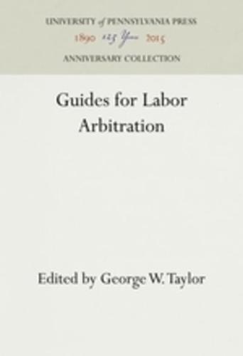 Guides for Labor Arbitration