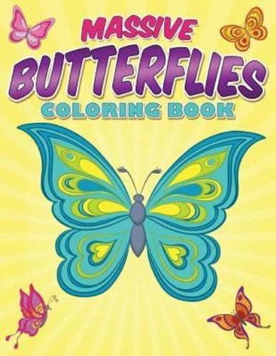 Massive Butterflies Coloring Book