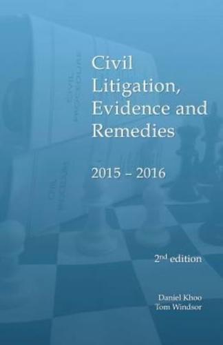 Civil Litigation, Evidence and Remedies 2015-2016