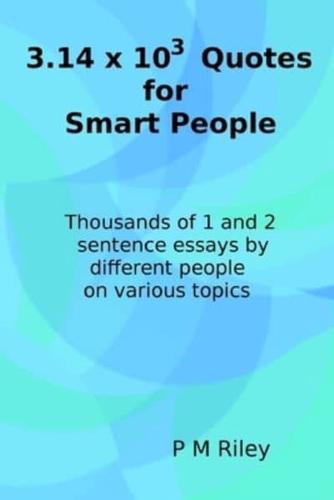 3.14 X 1000 Quotes for Smart People