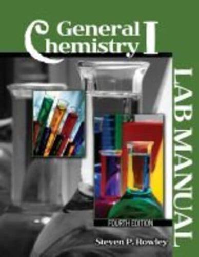 General Chemistry I: Lab Manual