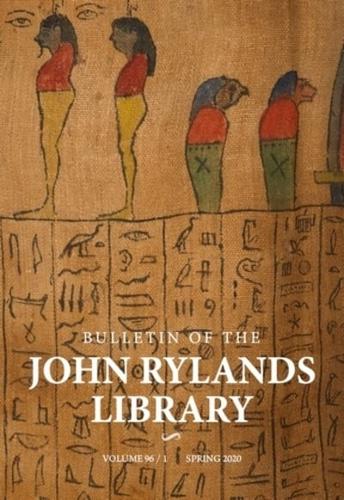 Bulletin of the John Rylands Library 96/1