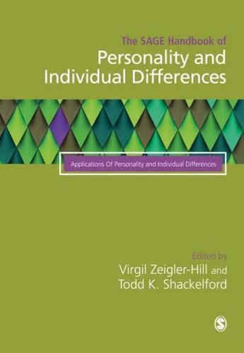 Volume III: Applications of Personality and Individual Differences