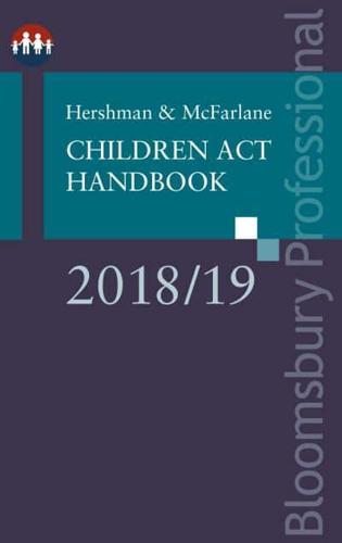Hershman & McFarlane Children Act Handbook 2018/19