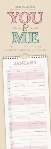 You and Me Slim Planner Calendar 2022