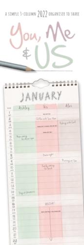 You, Me and Us Slim Planner Calendar 2022