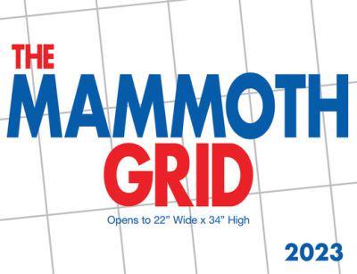 2023 Mammoth Grid Large Format Wall Calendar